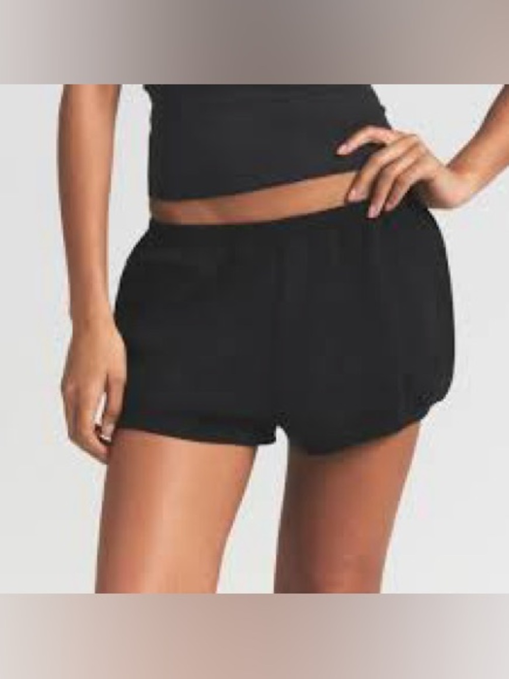 SKIMS NWT Cotton Fleece Bubble Hem Short